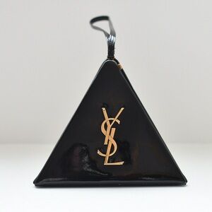 Saint Laurent Pyramid Box Bag Leather Small Black